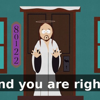 and you are right.