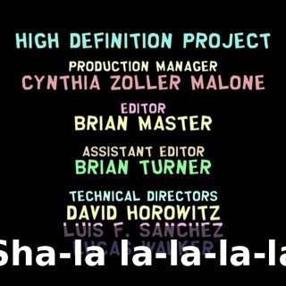 ♪ Sha-la la-la-la-la ♪