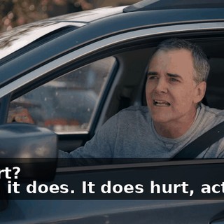 -It hurt? -Yeah, it does. It does hurt, actually.