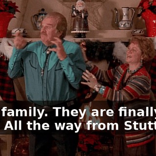 Mein family. They are finally here. All the way from Stuttgart.
