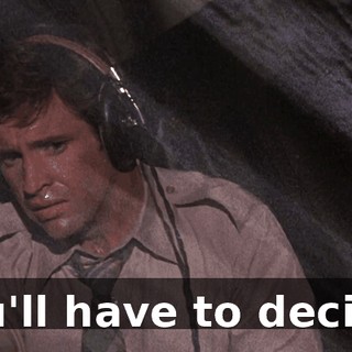 You'll have to decide.