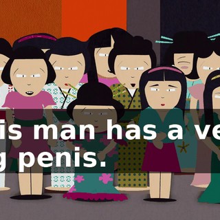 This man has a very big penis.
