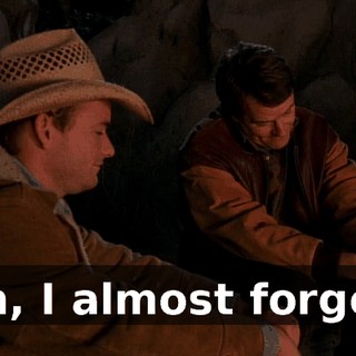 Oh, I almost forgot.