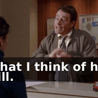 what I think of his bill.