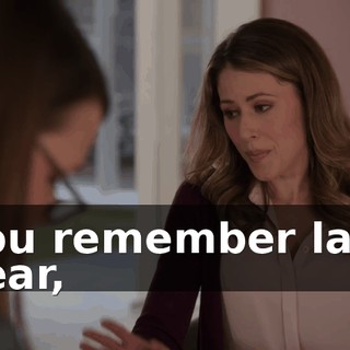 You remember last year,