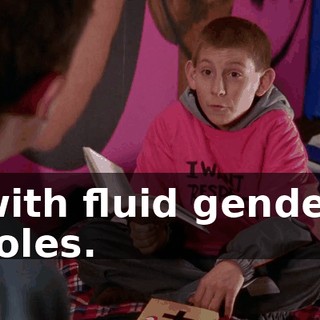 with fluid gender roles.