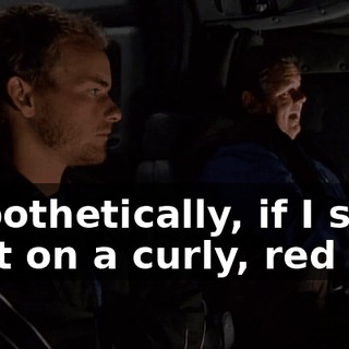 Hypothetically, if I said, "Put on a curly, red wig