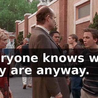 Everyone knows what they are anyway.
