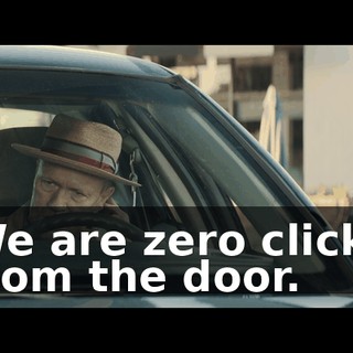 We are zero clicks from the door.