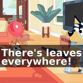 There's leaves everywhere!