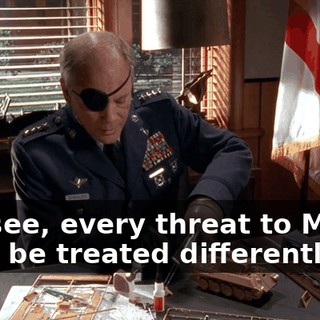 You see, every threat to Marlin must be treated differently.