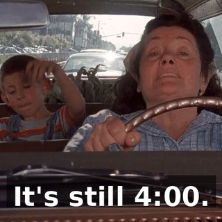 It's still 4:00.