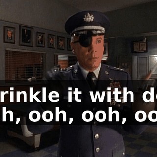 ♪ Sprinkle it with dew Ooh, ooh, ooh, ooh ♪