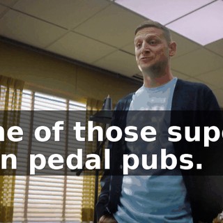 one of those supes fun pedal pubs.