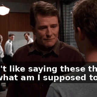 I don't like saying these things, but what am I supposed to do?