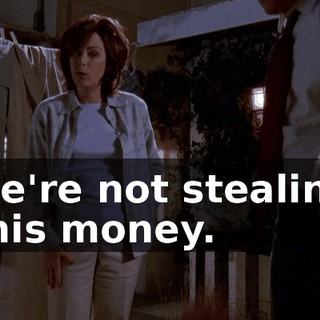 we're not stealing this money.