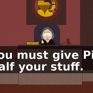 You must give Pip half your stuff.