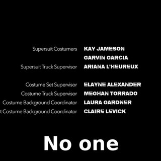 ♪ No one ♪