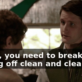 Now, you need to break this thing off clean and clear,
