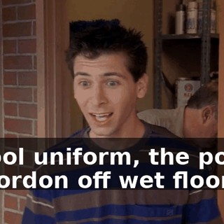 A cool uniform, the power to cordon off wet floors.