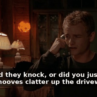 So, did they knock, or did you just hear their hooves clatter up the driveway?
