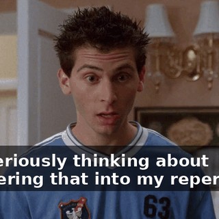 I'm seriously thinking about peppering that into my repertoire.