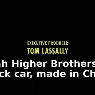 ♪ Yeah Higher Brothers' black car, made in China ♪