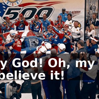 Oh, my God! Oh, my God, I can't believe it!
