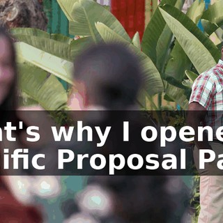 That's why I opened Pacific Proposal Park.