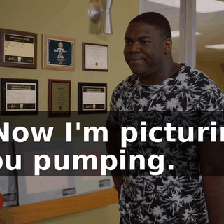 - Now I'm picturing you pumping.