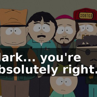 Mark... you're absolutely right...
