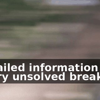 Detailed information on every unsolved breakage