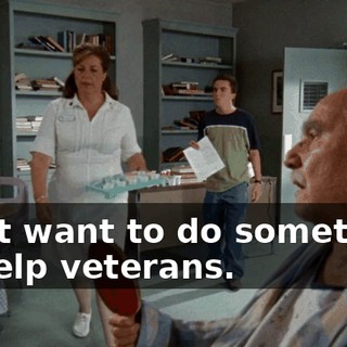 I just want to do something to help veterans.