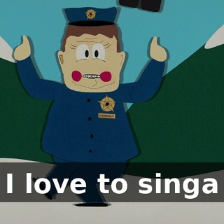 ♪ I love to singa ♪