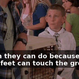 which they can do because their feet can touch the ground.