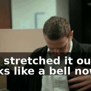 You stretched it out, it looks like a bell now.