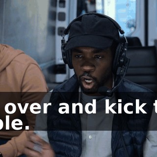 Go over and kick the table.