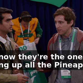 and now they're the ones pulling up all the Pineapples.