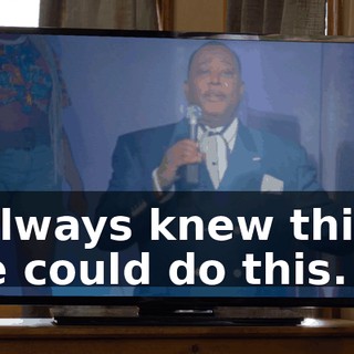 I always knew this-- we could do this.
