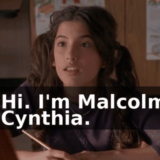 - Hi. I'm Malcolm. - Cynthia.