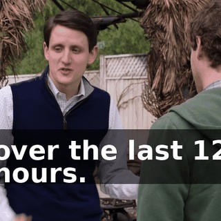 over the last 12 hours.
