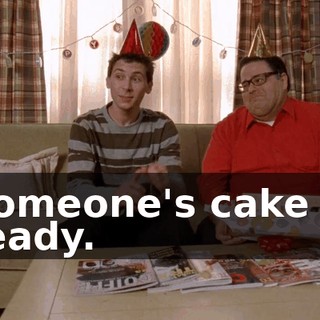 Someone's cake is ready.