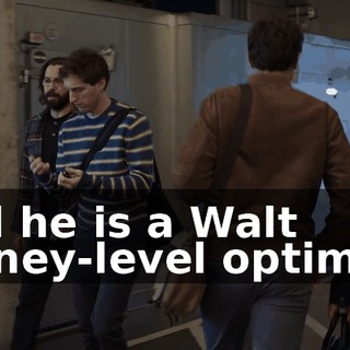 and he is a Walt Disney-level optimist.