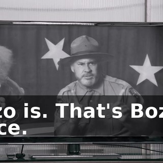 Bozo is. That's Bozo's voice.