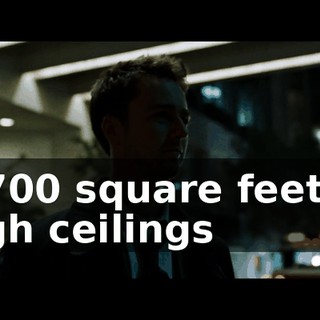 1,700 square feet of high ceilings