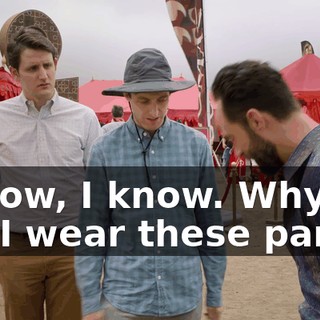 I know, I know. Why did I wear these pants?