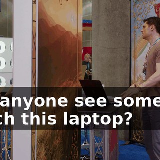 Did anyone see someone touch this laptop?
