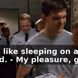 - It's like sleeping on a cloud. - My pleasure, guys.
