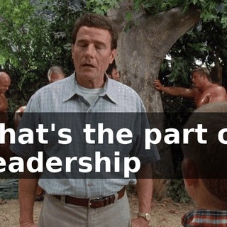That's the part of leadership