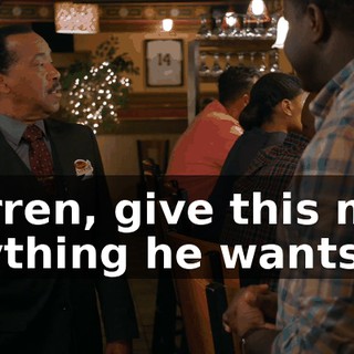 Darren, give this man anything he wants.